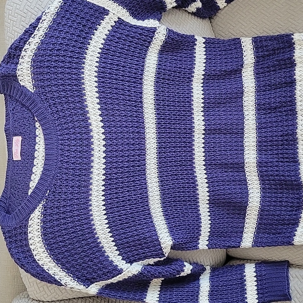 Pink Lily blue sweater
